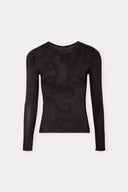 Blusa Manga Longa Tricô Telado