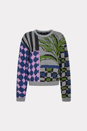 Pull Jacquard Pé De Pavão
