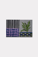 Poncho Jacquard Pé De Pavão