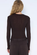Blusa Manga Longa Tricô Lurex