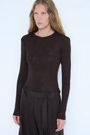 Blusa Manga Longa Tricô Lurex