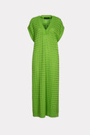 Vestido Midi De Tricô Texturizado