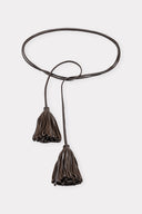 Cinto com Tassel de Couro