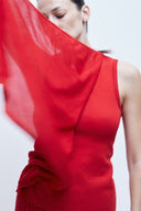 Blusa Drapeada em Tricô