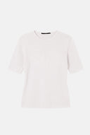Blusa de Manga Curta em Tricô Leve