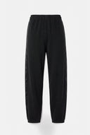 Calça em Tricô com Cós Acetinado