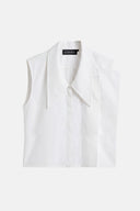 Camisa sem Mangas em Algodão