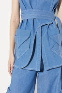 Calça Jeans Bolso Origami