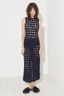 Vestido Midi Tricô Trama Manual