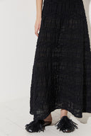 Vestido Tricô Cordas Tridimensionais