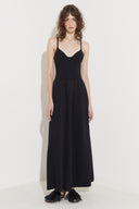 Vestido Alças Tricô Canelado