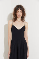 Vestido Alças Tricô Canelado