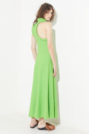 Vestido Decote Assimétrico Enchimento Cilíndrico