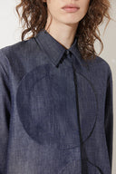Camisa Círculos Jeans Leve