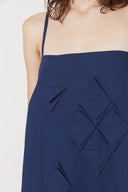 Vestido Midi Com Origamis Triangulares