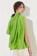 Camisa De Organza Com Capa Balonê Removível