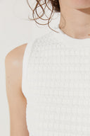 Vestido Círculo Em Algodão E Tricô