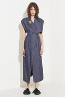 Vestido Trench Jeans Leve