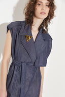Vestido Trench Jeans Leve