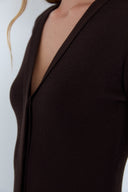 Vestido de Tricô Barra Curva