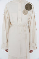 Parka de Sarja Broches Banqueta