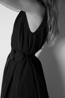 Vestido de Nylon Cinto Confetes