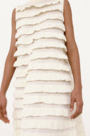 Vestido Evasê De Tricô Camadas