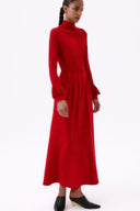 Vestido Tricô Babado Cone