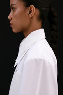 Camisa Acinturada Com Detalhes De Tricô
