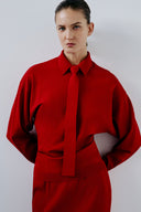 Camisa De Tricô Gravata