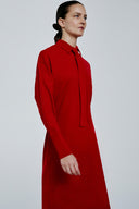 Vestido De Tricô Gravata
