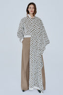 Jaqueta Em Tricô Jacquard Quadriculado