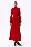 Vestido Tricô Babado Cone