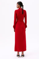 Vestido Tricô Babado Cone