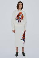 Moletom Tricô Jacquard Pássaro