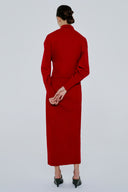 Vestido De Tricô Gravata