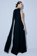 Vestido Longo De Crepe