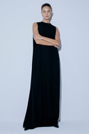 Vestido Longo De Crepe