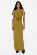 Vestido Drapeado em Tricô