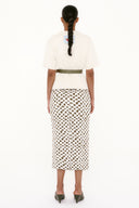 T-Shirt Tricô Jacquard Pássaro