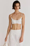 Top Corseletado em Algodão
