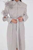 Chemise de Tricoline Listrada Herbáceas