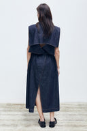Vestido Trench em Jeans