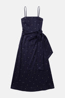 Vestido com Poás Metalizados