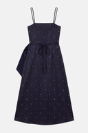Vestido com Poás Metalizados