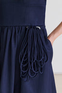 Vestido Corseletado com Broche Removível